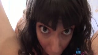 Vera King - Sexy amateur babe Vera King takes off your pants to suck and fuck your hard cock in POV