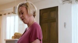 When stepson caught stepmom is into porn