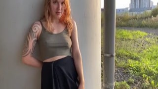 MarshSwallow - Public Flashing and Masturbation